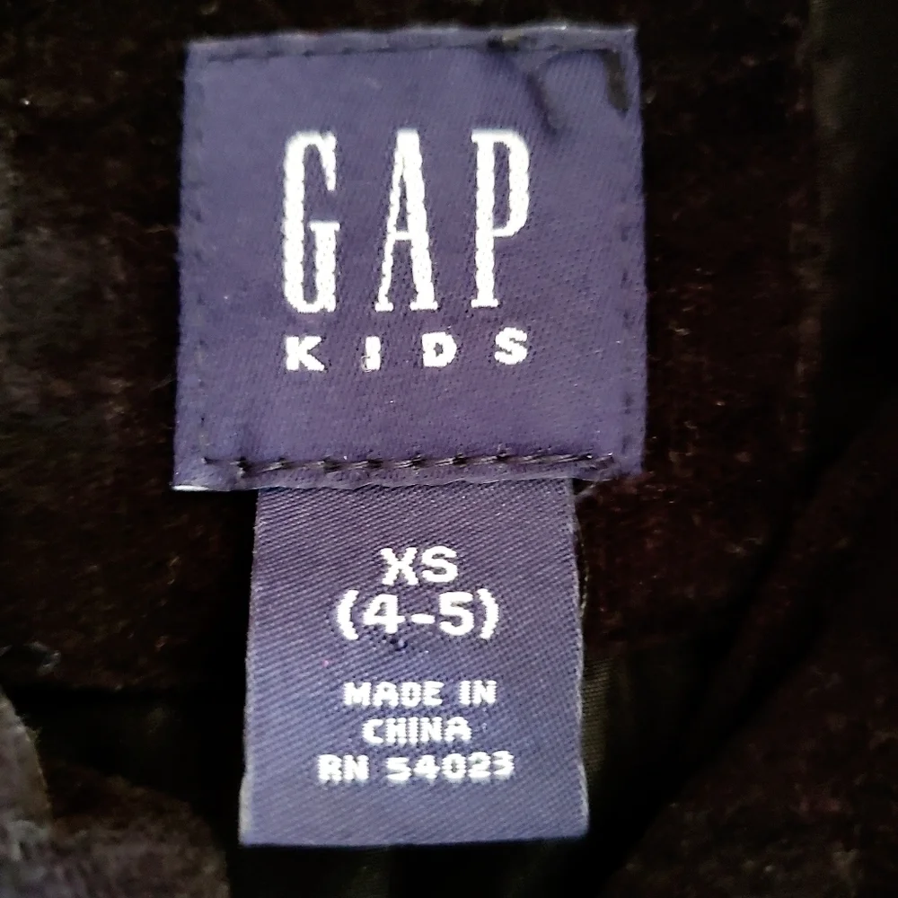 Gap Kids Velvet Jacket Black Size XS (4/5)